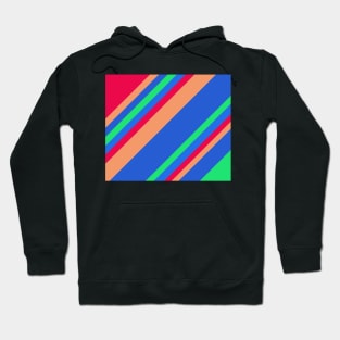 Soothing Slanting Stripes Hoodie